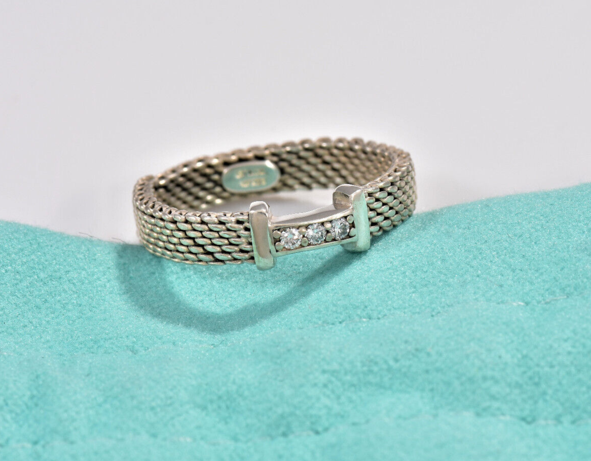 Tiffany narrow hot sale band ring