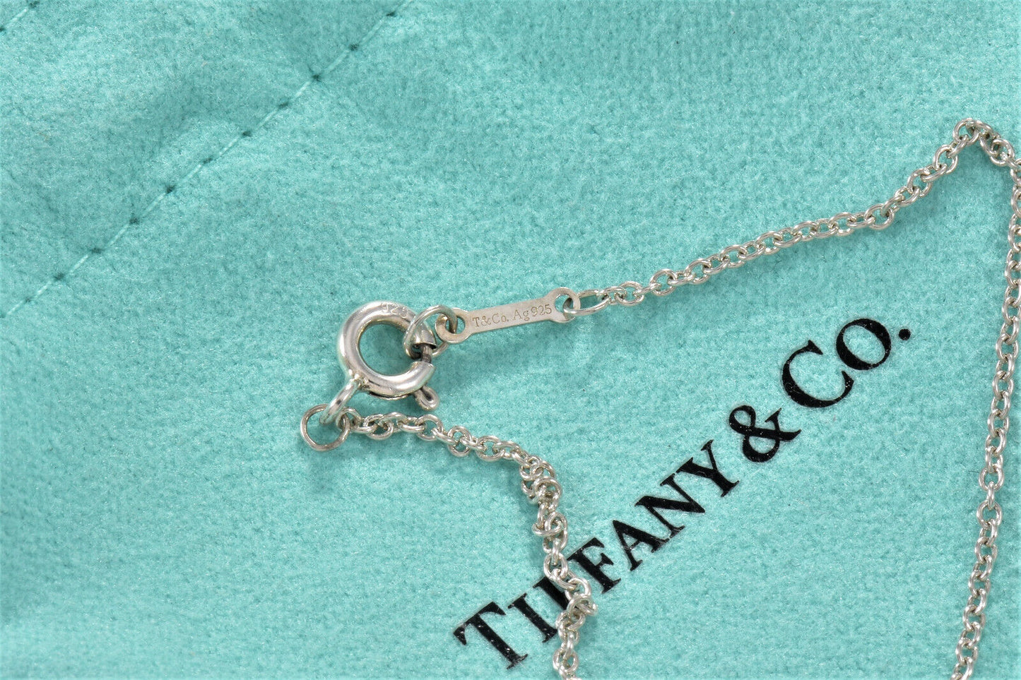 Tiffany & Co Silver Picasso 4 Clover Loving Heart Medallion Pendant 18" Necklace