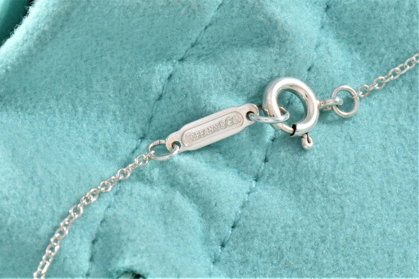 Tiffany & Co Sterling Silver 1837 Interlocking Circles 16.5" Necklace in Pouch