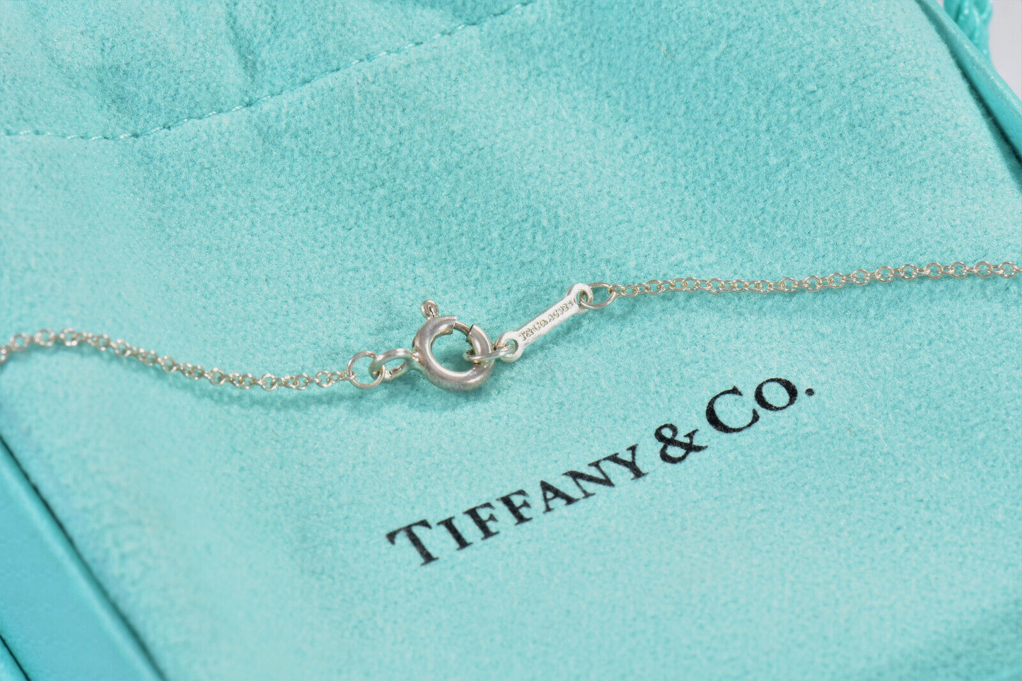 Tiffany & Co Silver Pink Sapphire Paloma Picasso Loving Heart Pendant Necklace