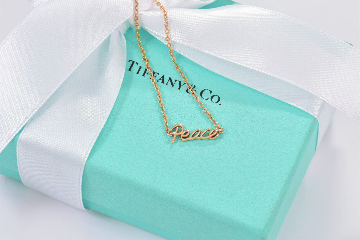 Tiffany & Co 18K Rose Gold Paloma Picasso Graffiti Peace 7" Bracelet Boxed Rare