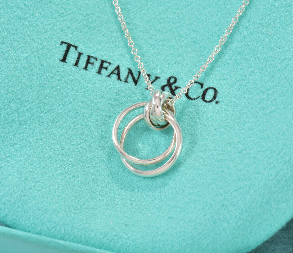 Tiffany & Co Silver Paloma Picasso Melody Mini Pendant 18" Necklace in Box Pouch