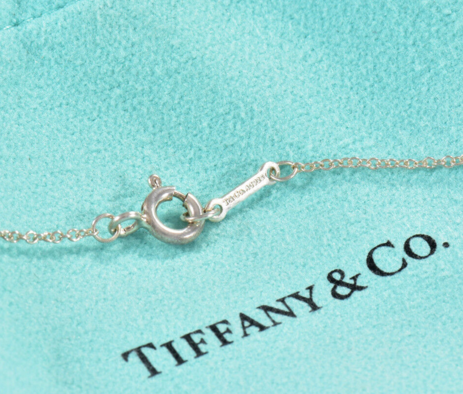 6.25" Tiffany & Co Silver Paloma Picasso Loving Heart Chain Bracelet in Pouch XS