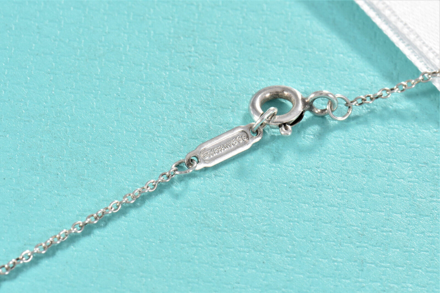 20.5" Tiffany & Co Silver XL 2.6" Large Garden Flower Knot Key Pendant Necklace