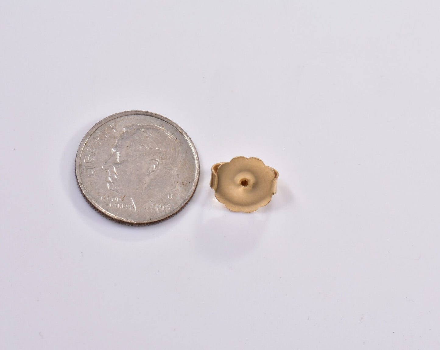 XL 10mm 14K Solid Gold SINGLE (1) Earring Back Extra Large Replacement Fastener