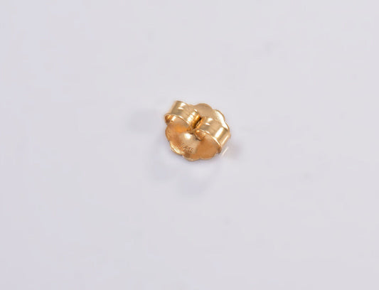 XL 10mm 14K Solid Gold SINGLE (1) Earring Back Extra Large Replacement Fastener