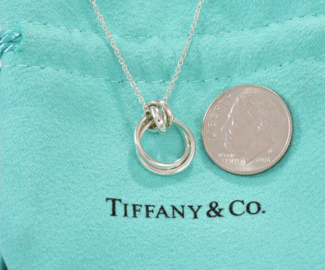 Tiffany & Co Silver Paloma Picasso Melody Mini Pendant 18" Necklace in Box Pouch