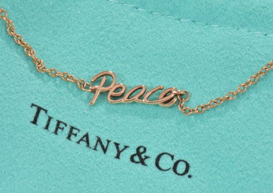 Tiffany & Co 18K Rose Gold Paloma Picasso Graffiti Peace 7" Bracelet Boxed Rare