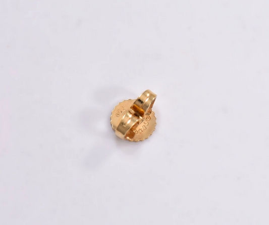 Tiffany & Co 18K Yellow Gold Single 1 Replacement Earring Back Earnut Pie Crust