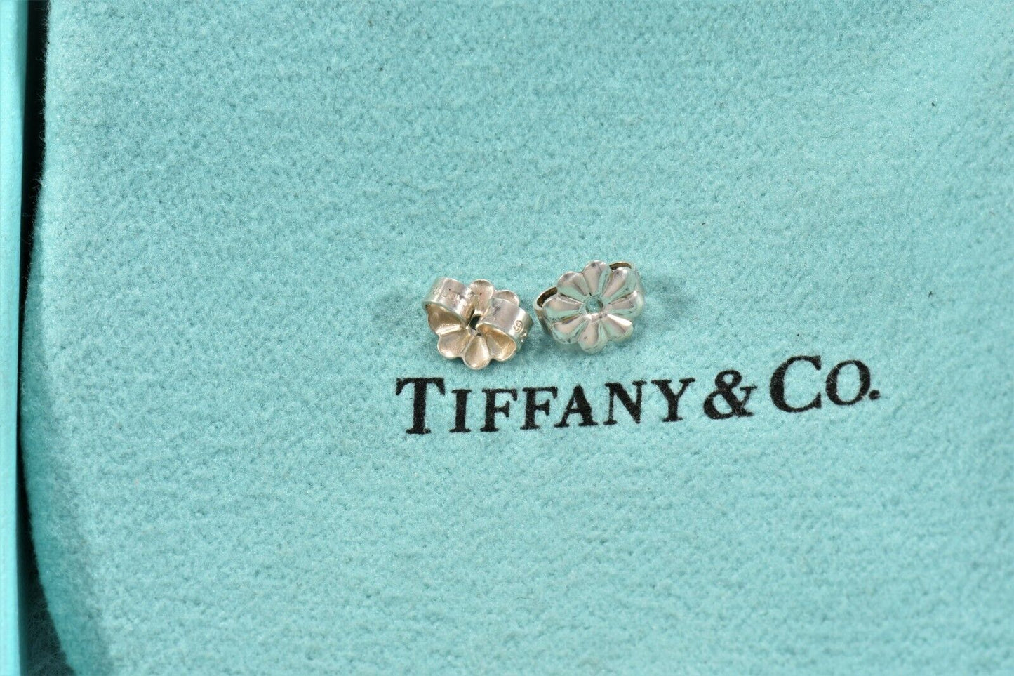 Tiffany & Co Sterling Silver Enchant Butterfly Earrings in Pouch Rare Lovely