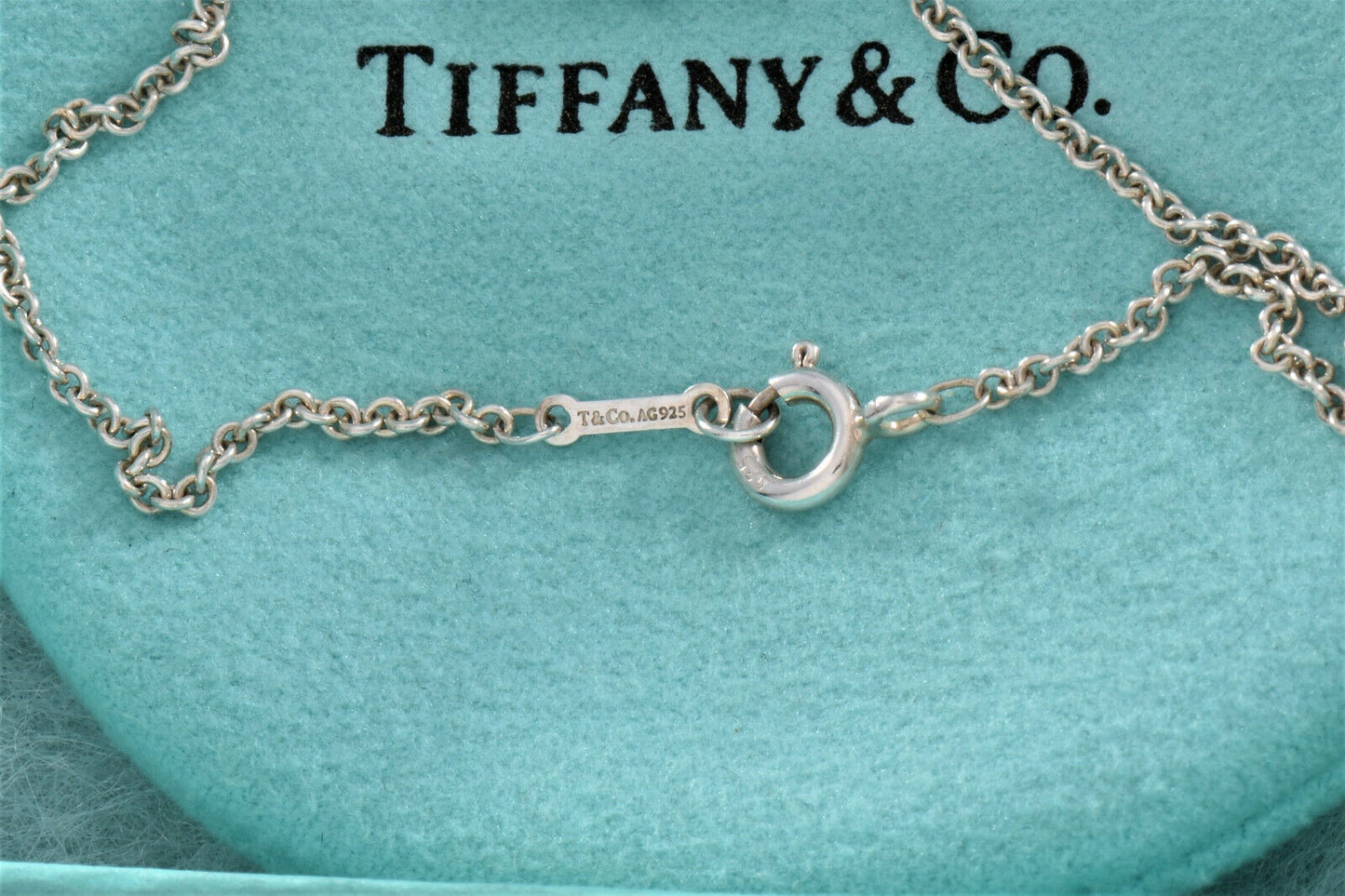 Tiffany & Co Silver Paloma Picasso Graffiti Arrow 7" Chain Bracelet in Pouch