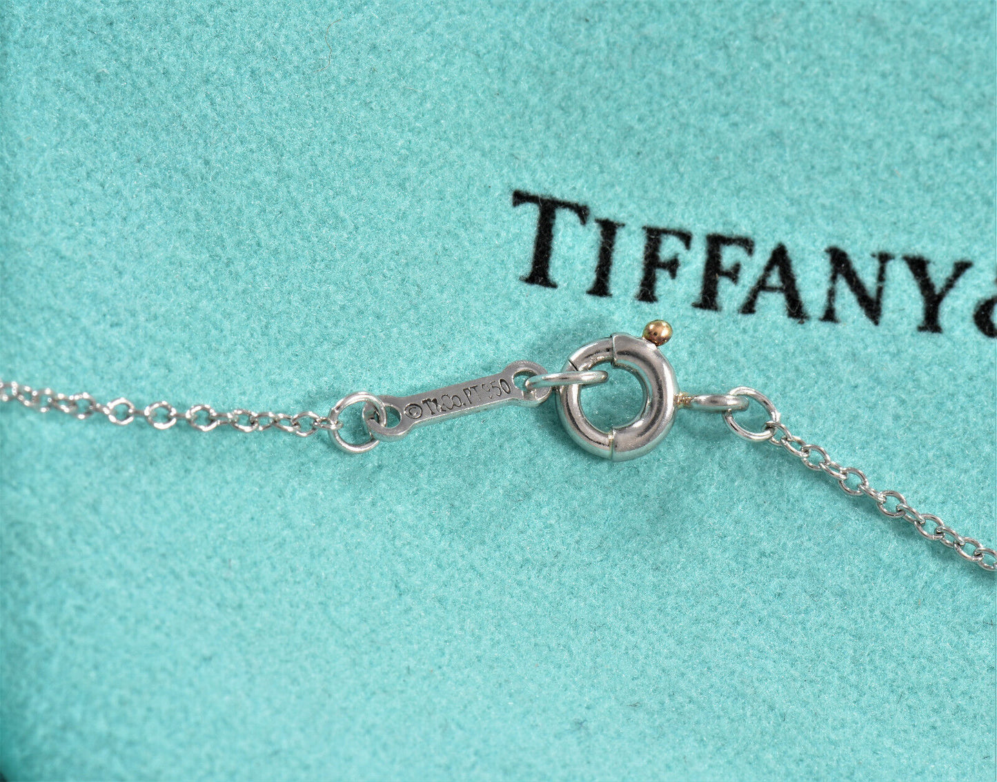 Tiffany & Co Diamond Platinum Paloma Picasso Loving Heart Necklace in Box Rare