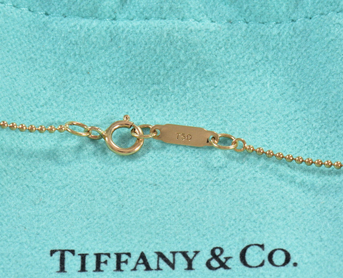 Tiffany & Co Diamond 18K Gold Citrine Garden Flower Bead Necklace in Box Pouch