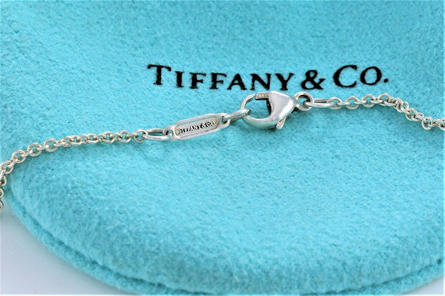 Tiffany & Co Sterling Silver 1837 Padlock Pendant Necklace & Pouch Icon Pad Lock