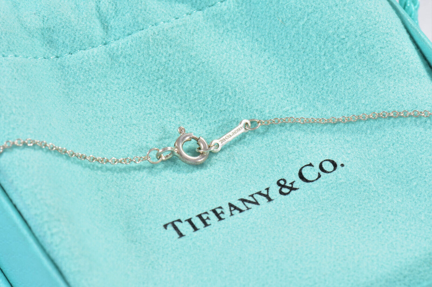 Tiffany & Co Silver Paloma Picasso Loving Heart Lariat Pendant 19" Necklace Rare